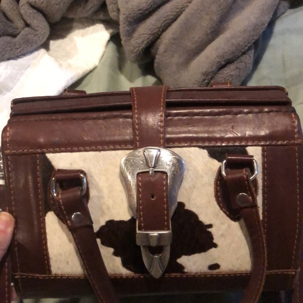 Vintage Tooled Leather Crossbpdy Bag